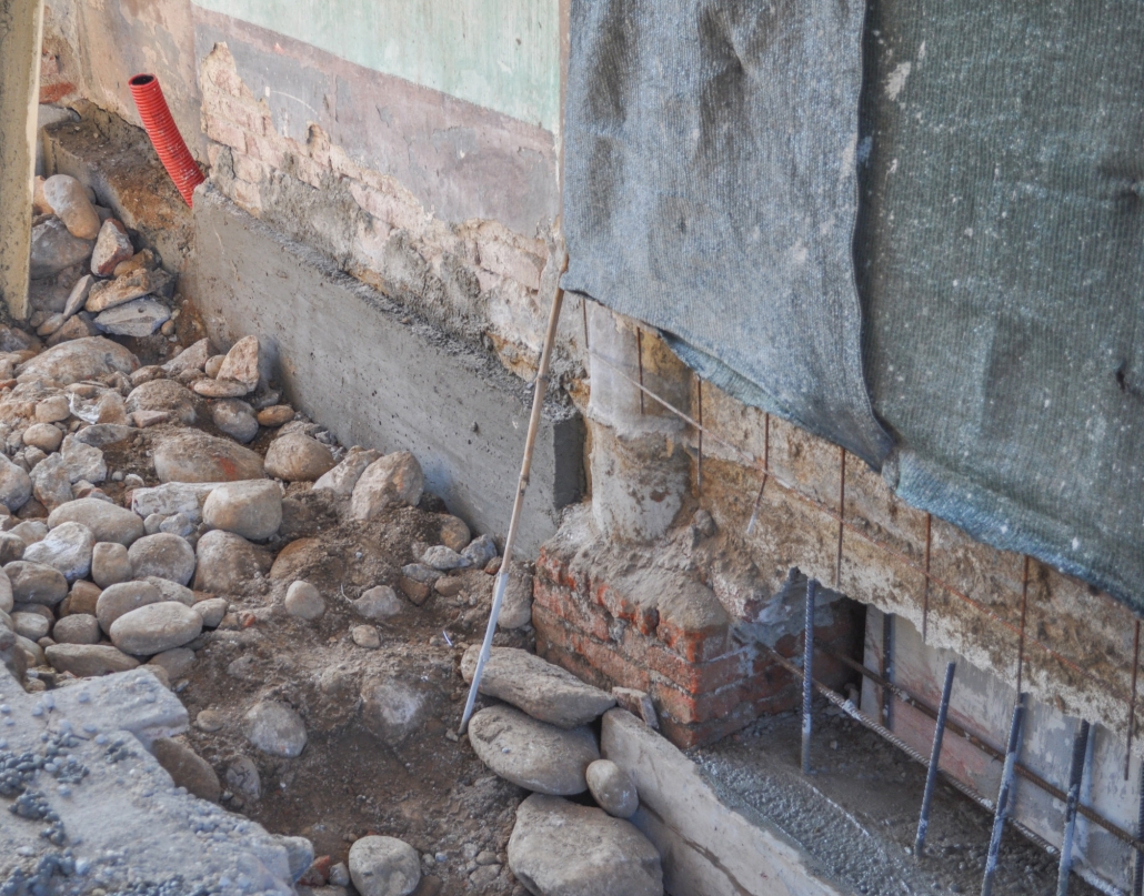 Underpinning a foundation by Dynamic Foundations